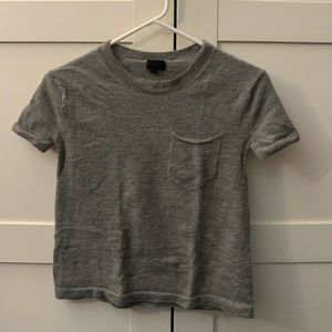 J Crew grey cashmere t-shirt